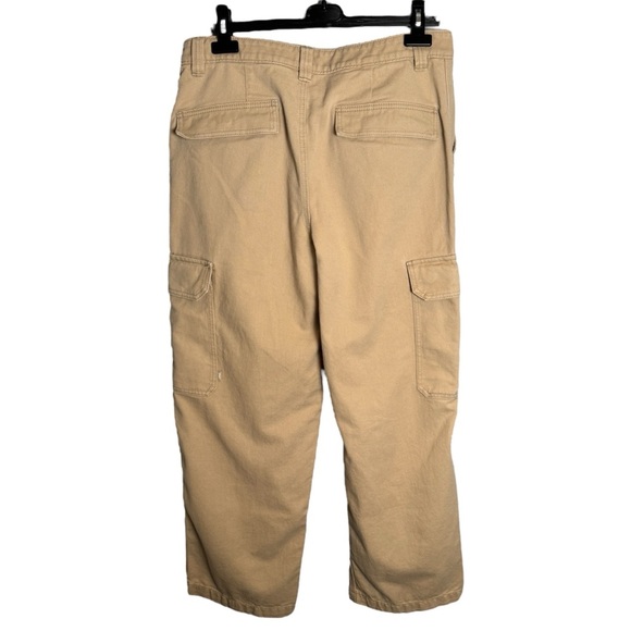 Aritzia TNA Corbett Cargo Pant Size 12 Tan Loose Baggy Wide Leg 90s Y2K Utility - Picture 3 of 16